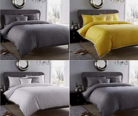 Pom Pom Design Luxurious Modern Style Duvet Cover Set