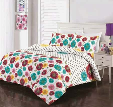 Luxury Penelope Floral Reversible Bedding Set