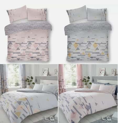 Luxurious Benton Triangles Duvet Reversible Set