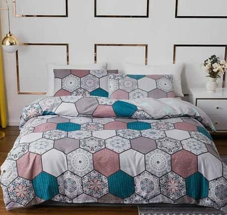 Floral Summer Sky Pattern Luxurious Duvet Cover Set