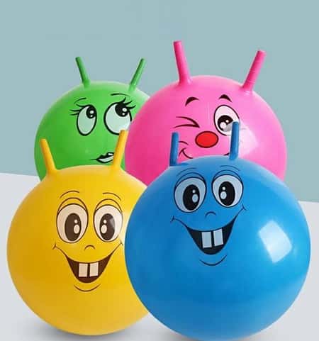 Large Space Hopper Inflatable Kids jumping Bounce Ball with Foot Inflator