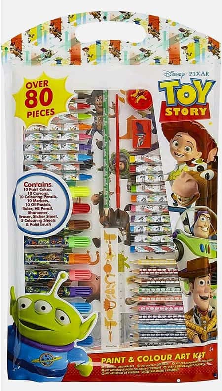 Disney Toy Story Art Set For Children, 80 Pieces Arts & Crafts
