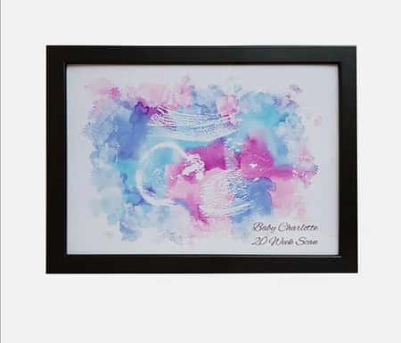 Personalised BABY SCAN PHOTO KEEPSAKE