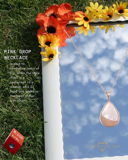 The Pink Drop Necklace from Jesper Nielsen Jewellery -Get your now!