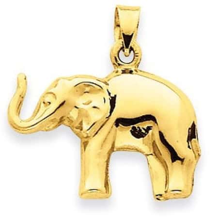 Elephant Pendant Necklace in 9ct Gold - Was £199, now only £179