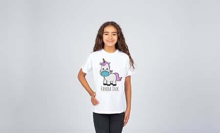 Girls 'Covid Unicorn' Tee