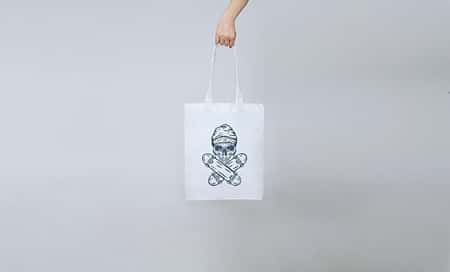 Skate Skull Tote Bag | £11
