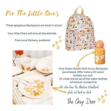 Children's Safari Backpack with FREE Woodland Fox Water Bottle