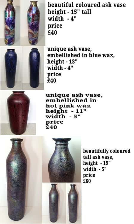 Handmade wooden vases