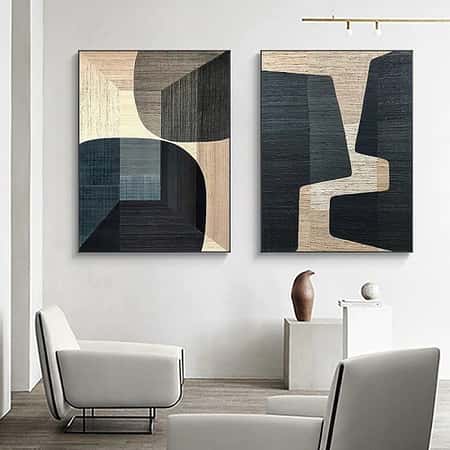 Brown Abstract Canvas Wall Art