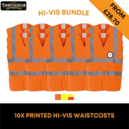 HI-VIS WAISTCOAT X 10