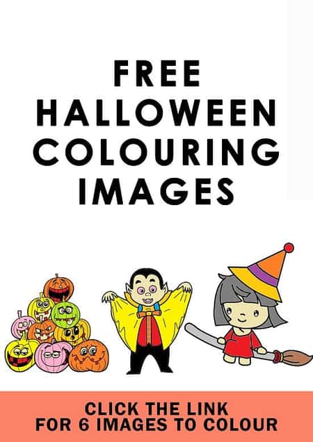 WOOOooo **FREE** (Not So) Scary Halloween Images To Colour.....