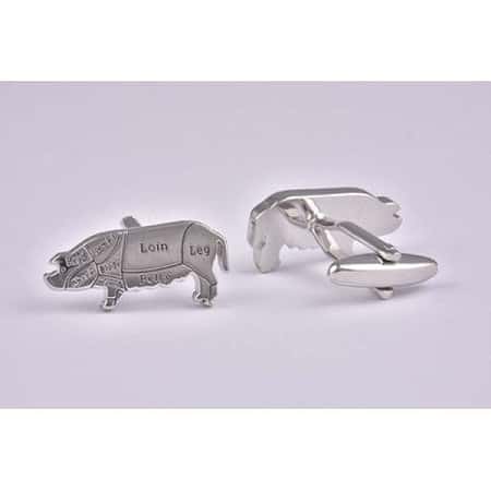 Butchers Cut Pork Cufflinks - £14.99 was £24.99