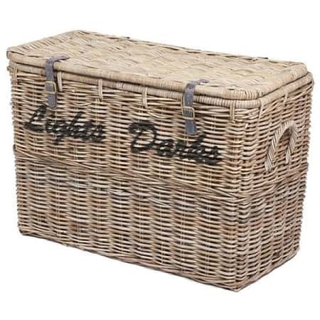 New - Large Wicker Light Darks Laundry Basket £152.00