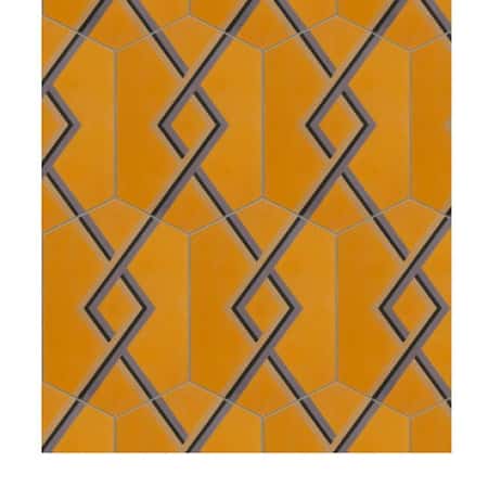 Jigsaw Hopscotch Encaustic By Neisha Crosland Tumeric