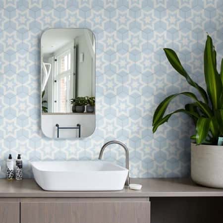 Nova Porcelain Powder Blue Tiles