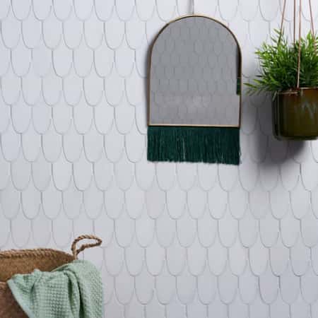 Plume Marble Swan Mosaic
