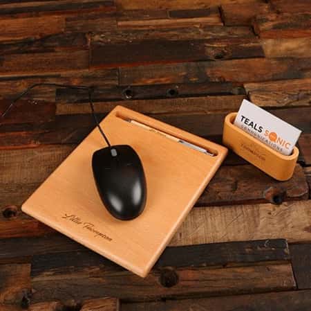 WAS £64.99 NOW £59.99 - Free UK Delivery - Wood Pen, Pen Holder, Mouse Pad & Business Card holder