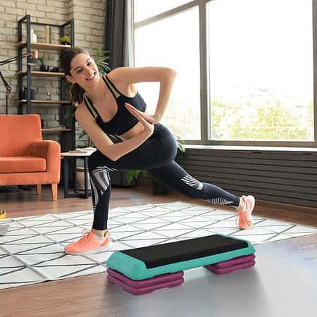 Aerobic Stepper Exercise Platform - Teal - £64.99!