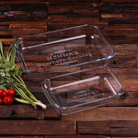 £64.99 - NOW £59.99 - Free UK Delivery - Personalised 2 Piece Pyrex Casserole Baking Dishes