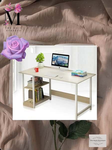 Computer Desk Home Office Working Study Writing Table with Book Shelf WAS £89.99 NOW £45.00
