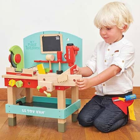 SAVE £8.00 - Le Toy Van My First Tool Bench with All Toys Included!