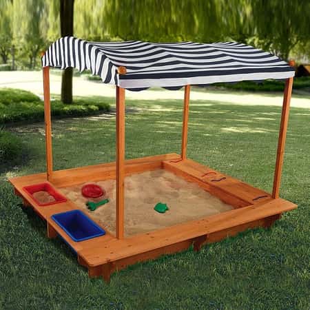 SAVE £75.00 - Kidkraft Childrens Outdoor Sandbox with Canopy!