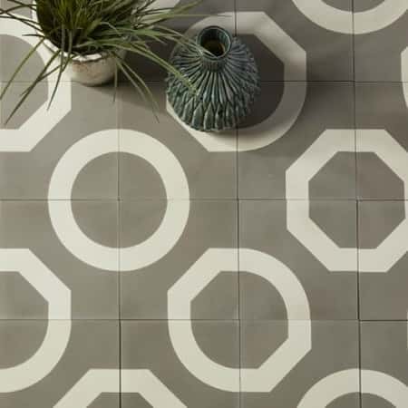 Outlet – Illusion Encaustic Warm Grey £20 Per Sq.m