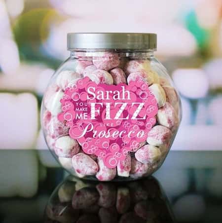 £14.99 - Free UK Delivery - You make me FIZZ like Prosecco Sweet Jar