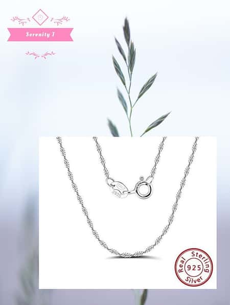925 Sterling Silver Twisted Singapore Necklace - 3 Lengths
