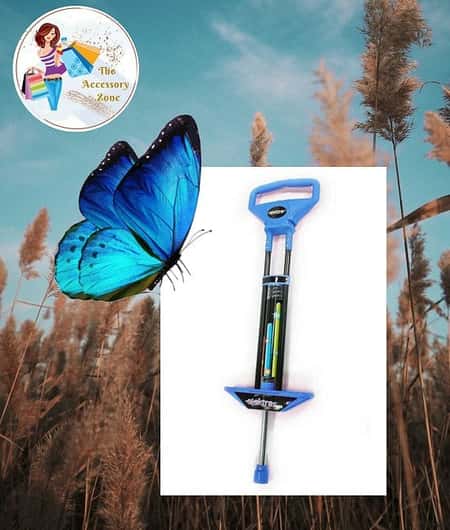 OZBOZZ ELEKTRA LIGHT UP POGO STICK BLUE