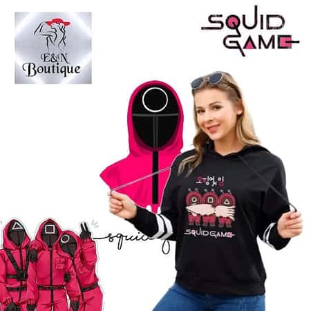 Womens Squid Game Pullover Hoodie