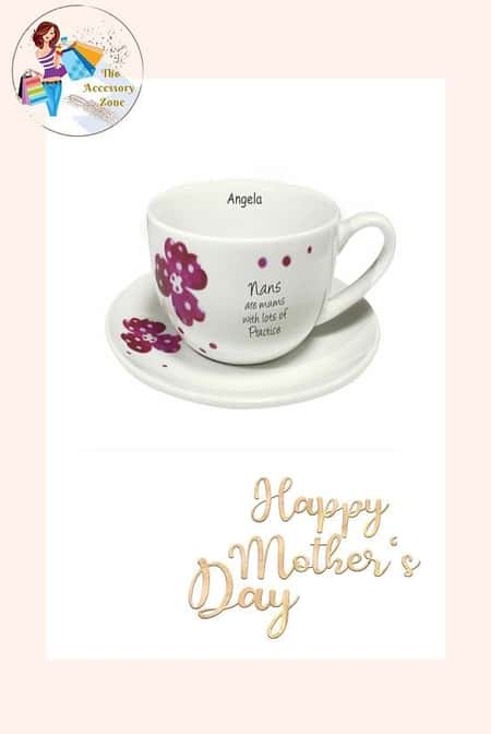 Pink Pansies "Nan" Cup & Saucer