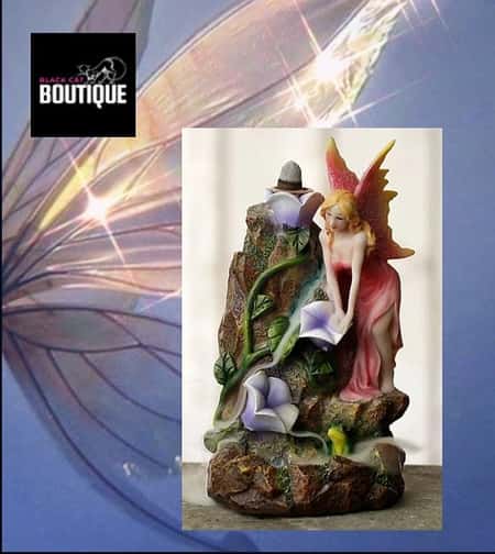 Fairy Flower Garden Waterfall Backflow Incense Burner
