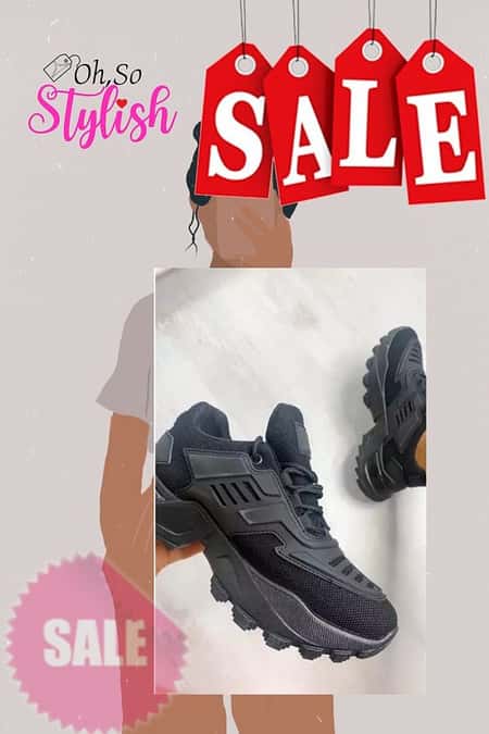 Black Chunky Trainers x Was £25 Now £20