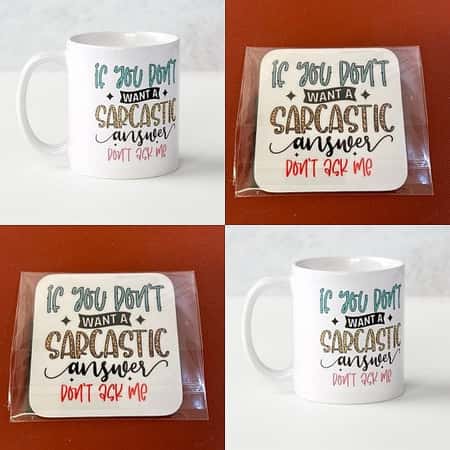 1 Mug & Coaster gift set