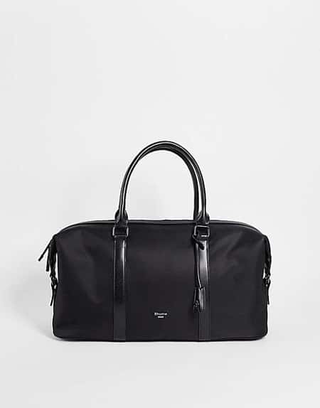SAVE 43% - Dune shoulder strap holdall in black!