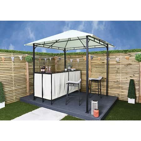 Bar Gazebo & Two Chairs - Cream: £399.99!