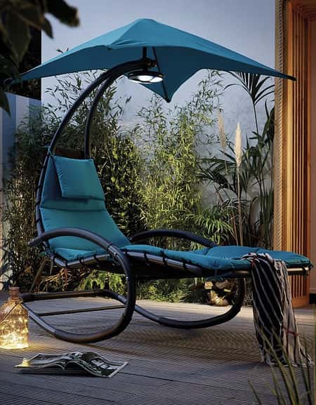 Helicopter Chair with LED Bluetooth Speaker - Blue: £199.99!