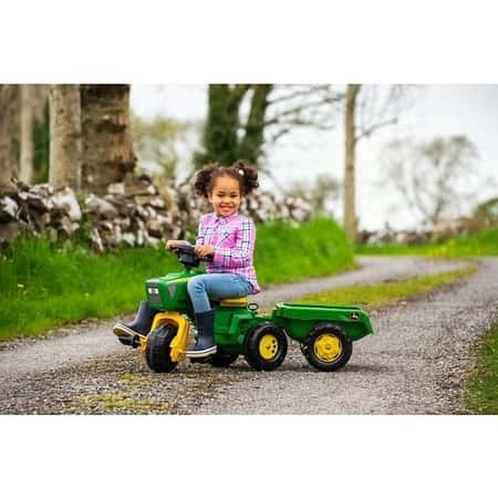 SAVE - Rolly Toys John Deere Trio Tractor and Trailer