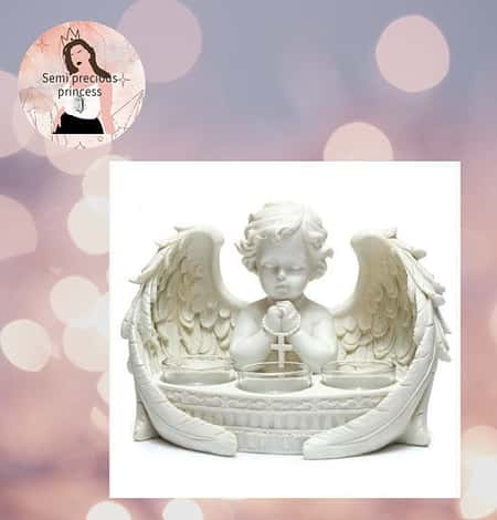 Cherub tea light holder