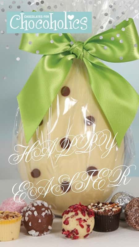 7692 Gluten Free White & Milk Chocolate Double Easter Egg with Eight Luxury Chocolates