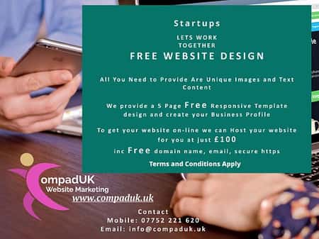 Startups Free Website Design Offer