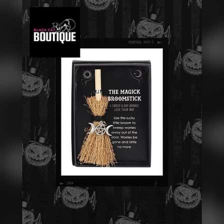 Triple Moon Mini Magick Broomstick