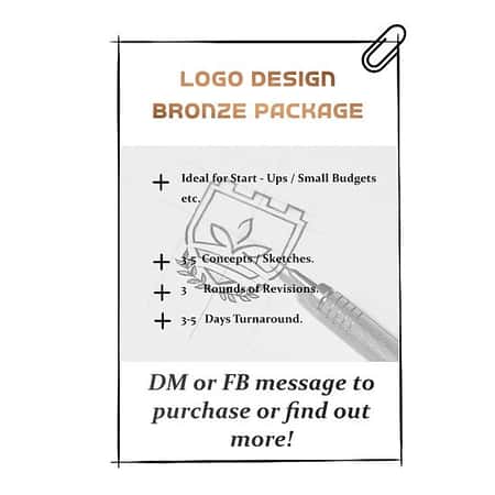 design you a logo - bronze package for £75.00!