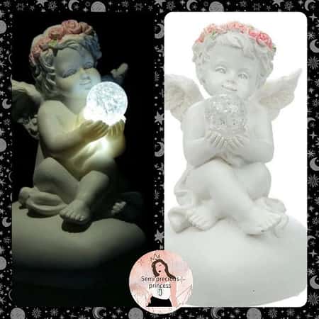 Crystal ball cherub
