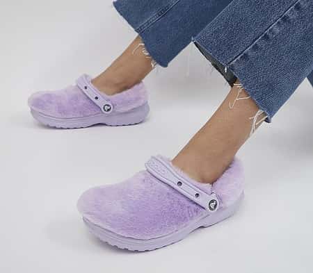 Crocs Classic Lined Cozy Fluff Clogs Lavender: £50.00!