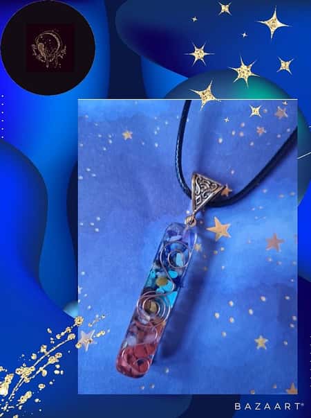 Orgonite Chakra Crystal Chip Necklace