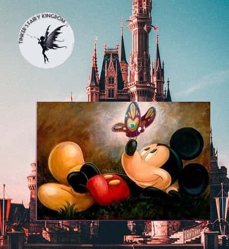 Mickey & butterfly diamond art