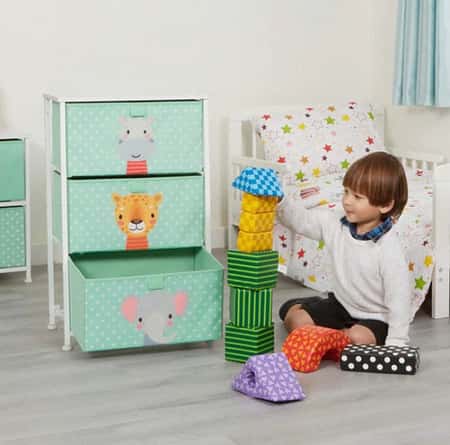 WAS £39.99 NOW £37.99 - Free UK Delivery -  Jungle 3 Drawer Kids Storage Chest